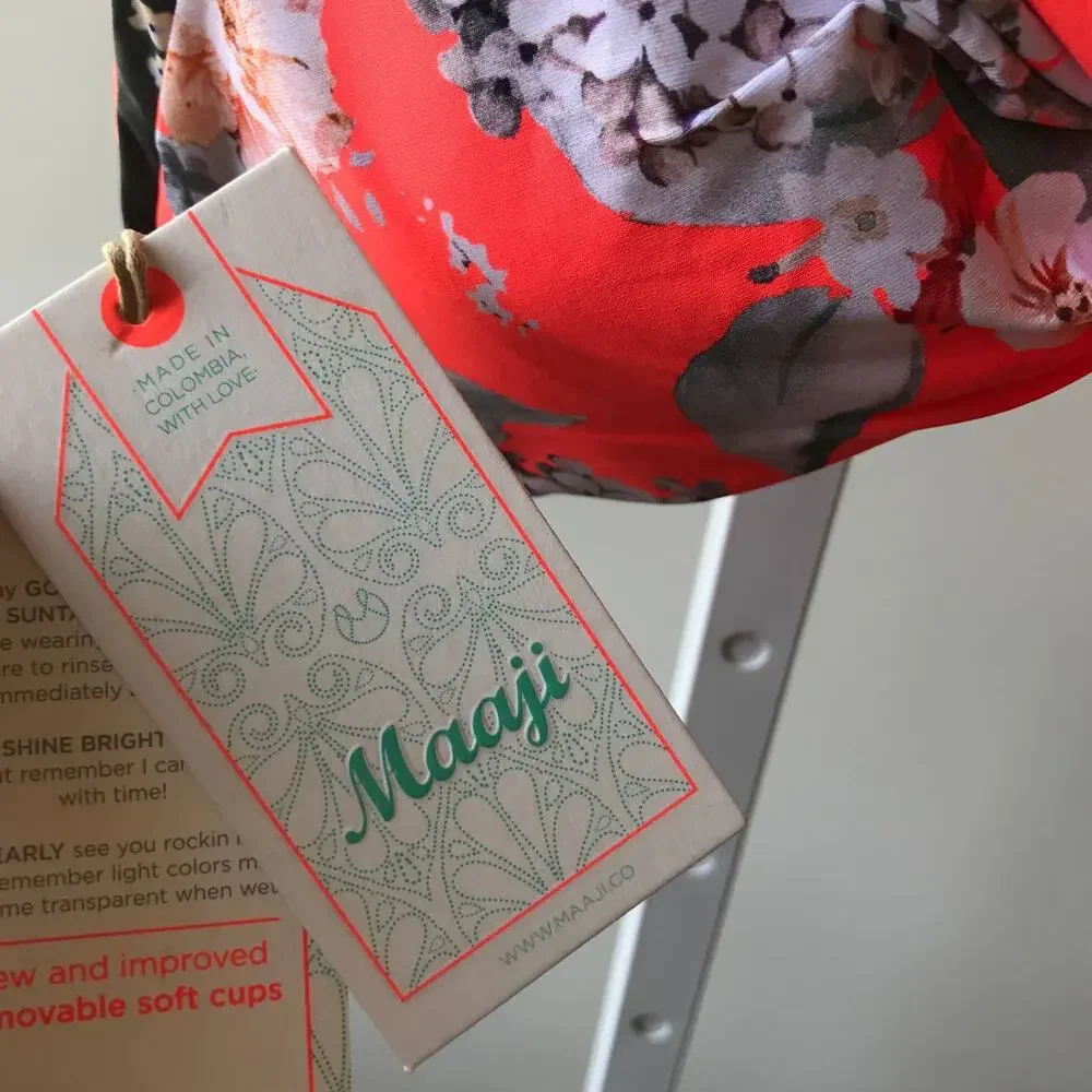 Maaji Bouquet Multicolor Twister 4 Way Reversible Bikini Top